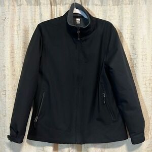 Storm Creek Softshell Jacket Women Large Black Excellent Fleece Lined Full Zip
